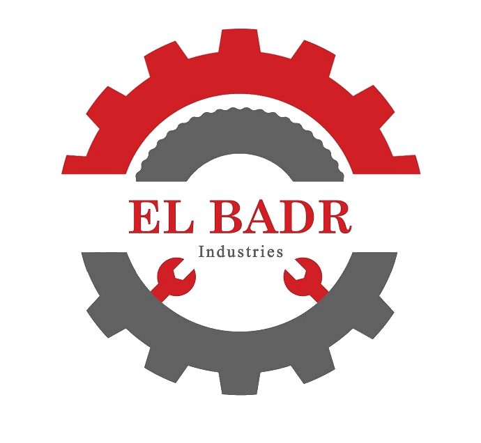 EL Badr Industries logo — gear emblem in red and gray